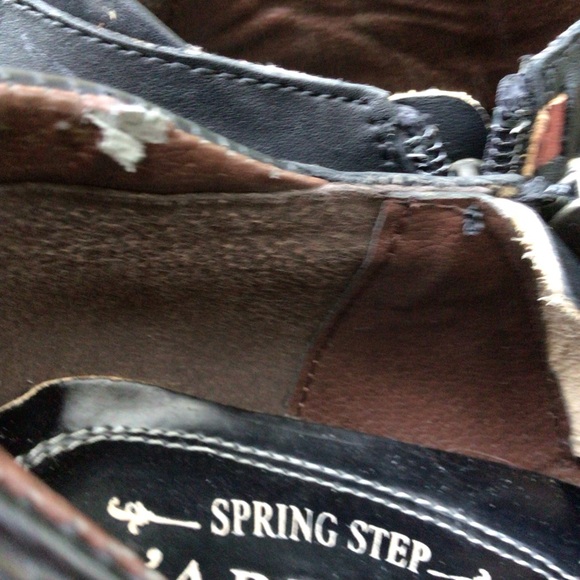 L’ artiste Brilliance (38) WOMEN’S Multicolored Black Leather Ankle Heel Boots. - Picture 10 of 10